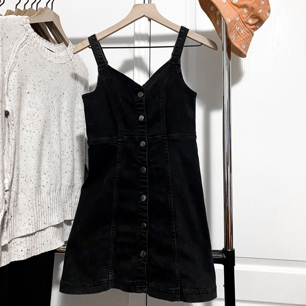 BDG black jean dress. Size: Medium